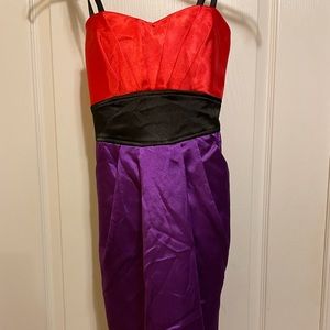 Junior Strapless Colorblocked Trixxi Dress Size 1